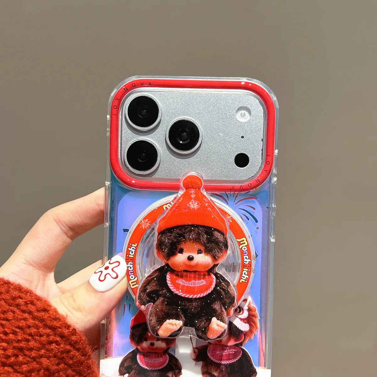Monchhichi Lucky Day Clear Phone Case for iPhone 17 16 15 14 13 Pro Max — MagSafe